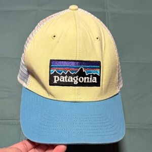 Patagonia Light Yellow and Sky Blue Cap